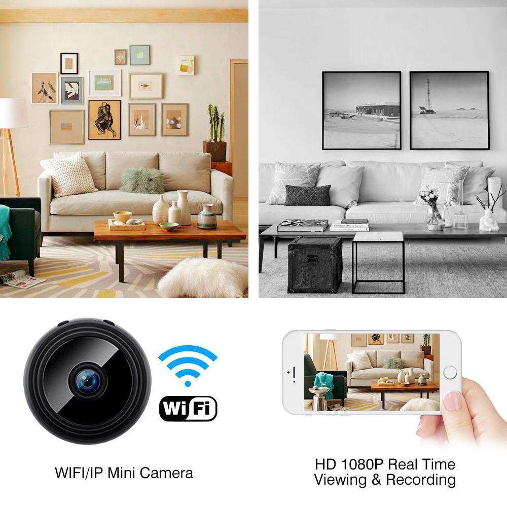 A9 TUYA Mini Wi-Fi Camera Smart Home Smallest Camera HD 1080P Micro Camcorder Wireless Infrared CCTV Hidden Spy Camera - A-TEAM SMART HOME