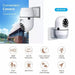 1080P 3MP TUYA Smart Security Mini CCTV IP Camera Wi-Fi Wireless Surveillance Indoor PTZ Dome Camera With Plug Adapter - A-TEAM SMART HOME