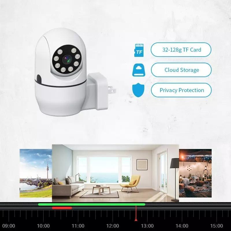 1080P 3MP TUYA Smart Security Mini CCTV IP Camera Wi-Fi Wireless Surveillance Indoor PTZ Dome Camera With Plug Adapter - A-TEAM SMART HOME