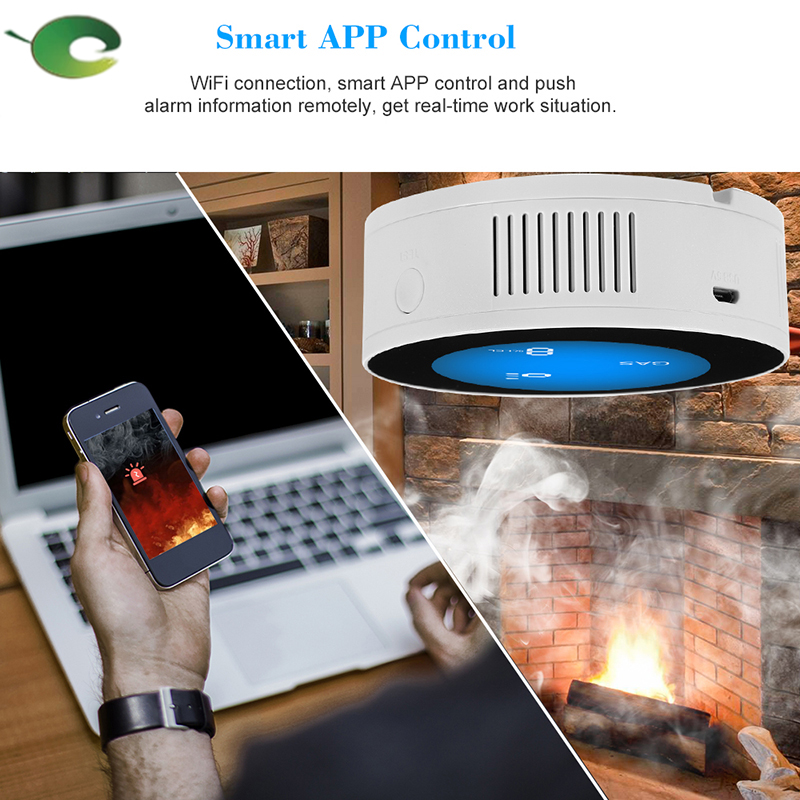 WiFi gas sensor Home Industrial Natural propane lpg gas sensor Alarm System Smart gas Detector - A-TEAM SMART HOME