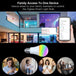 ZigBee Smart LED Light Bulb E27 Dimmable RGB White Color Lamp 806Lm MOES/Tuya Smart APP Remote Control Alexa Google - A-TEAM SMART HOME