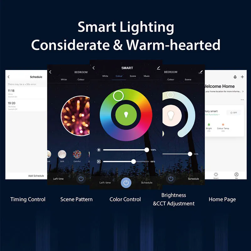 Wi-Fi LED Intelligent Bulb RGB+CCT - A-TEAM SMART HOME