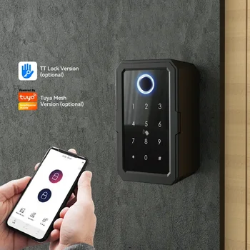 Wifi Security Boxes Password Smart Fingerprint Digital Cerradura Inteligente Tuya Electronic Portable Lock Boxes - A-TEAM SMART HOME